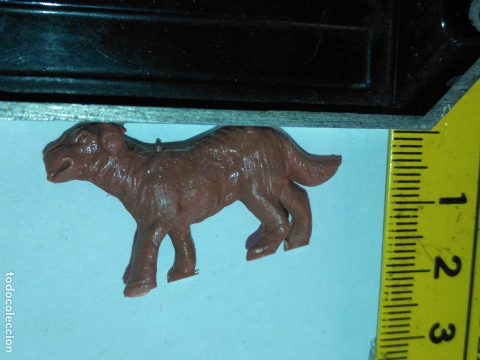 Figuren f&uuml;r Weihnachtskrippen: Figura portal de belen nacimiento plastico duro pvc cabezon animales