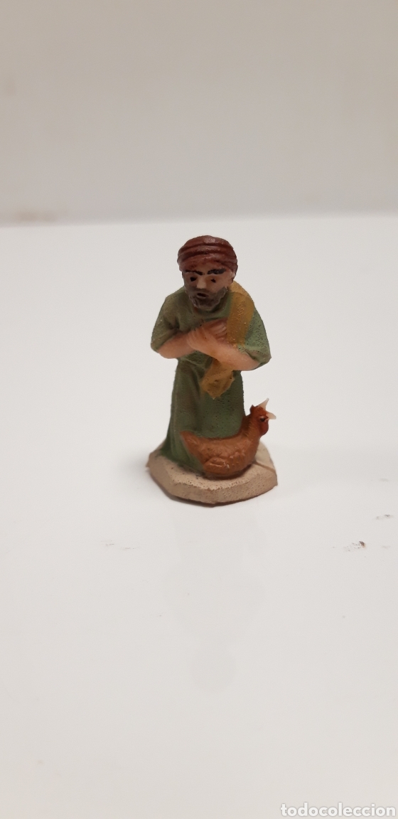 Figures of Bethlehem: ANTIGUA FIGURA PASTOR PVC PARA BELEN 3,5 CM