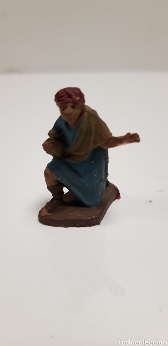 Figures of Bethlehem: ANTIGUA FIGURA DE PVC PASTOR PARA BELEN 3,5 CM