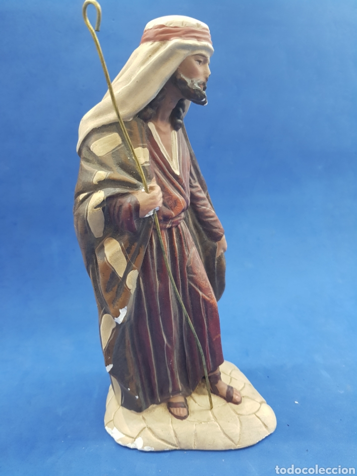 Figuras de Belén: San José, Escayola pintada a mano 21cm - Foto 2 - 189545453