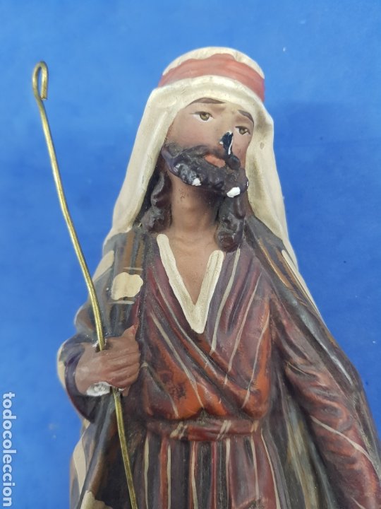 Figuras de Belén: San José, Escayola pintada a mano 21cm - Foto 5 - 189545453