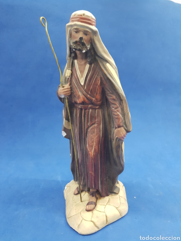 Figuras de Belén: San José, Escayola pintada a mano 21cm - Foto 1 - 189545453