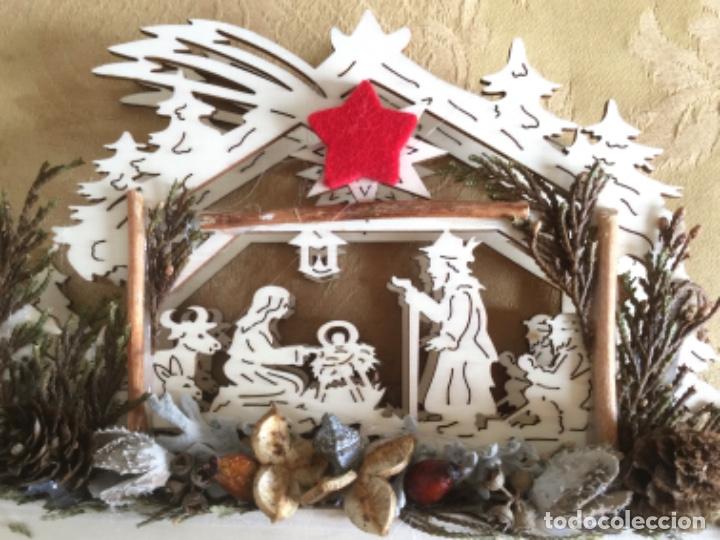Figuras de Bel&eacute;n: BEL&Eacute;N DE MARQUETERIA CON LUZ - Foto 5