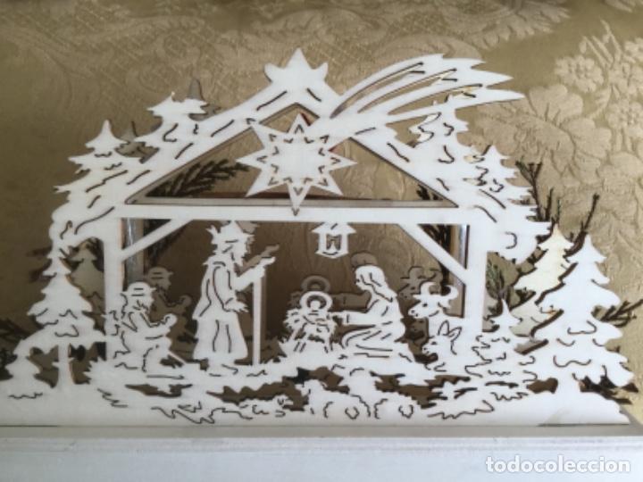 Figuras de Bel&eacute;n: BEL&Eacute;N DE MARQUETERIA CON LUZ - Foto 12