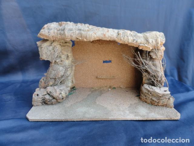 Figuras de Bel&eacute;n: PORTAL DE BELEN DE CORCHO. - Foto 1
