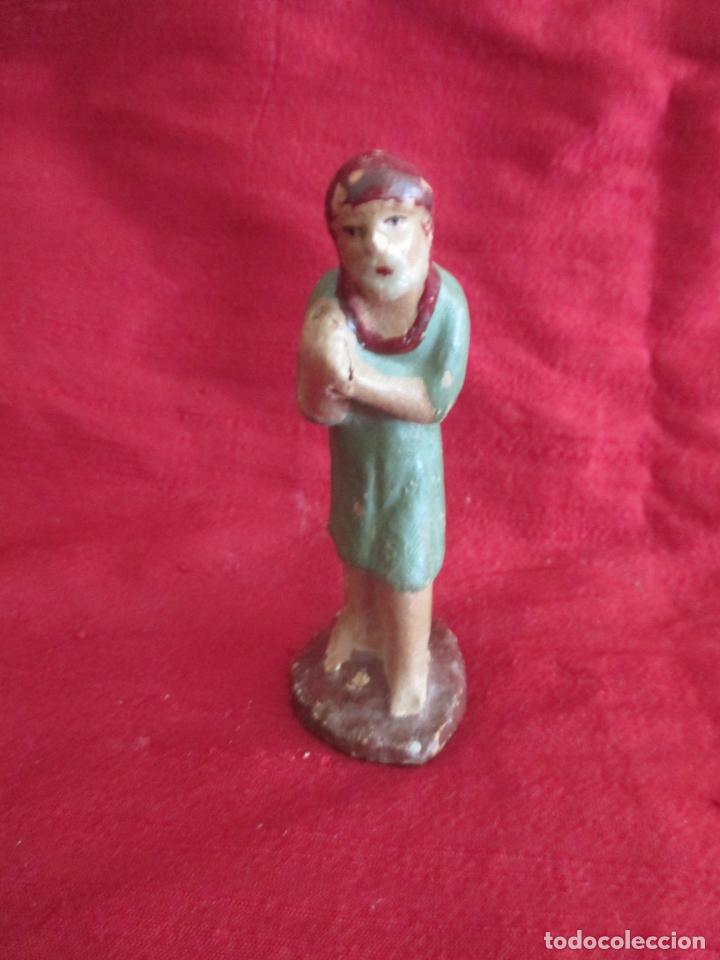 Figuras de Bel&eacute;n: PASTOR BARRO 8 X 3 CM - Foto 1