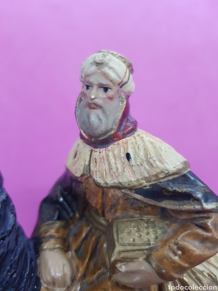 Figuras de Bel&eacute;n: Rey Mago a caballo antiguo - Foto 7