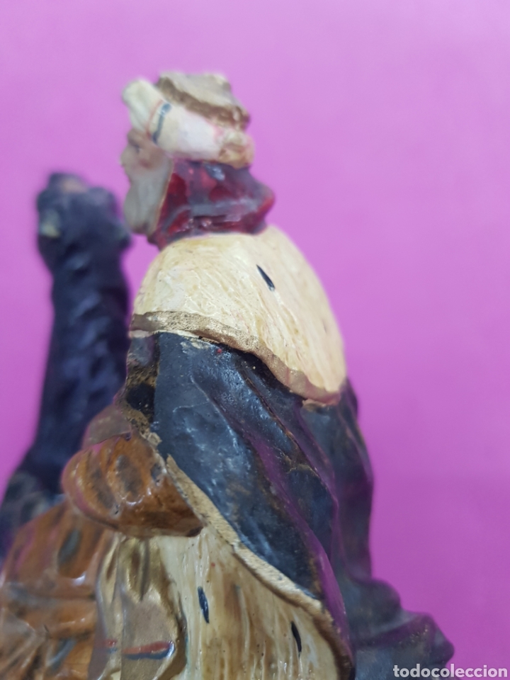 Figuras de Bel&eacute;n: Rey Mago a caballo antiguo - Foto 8