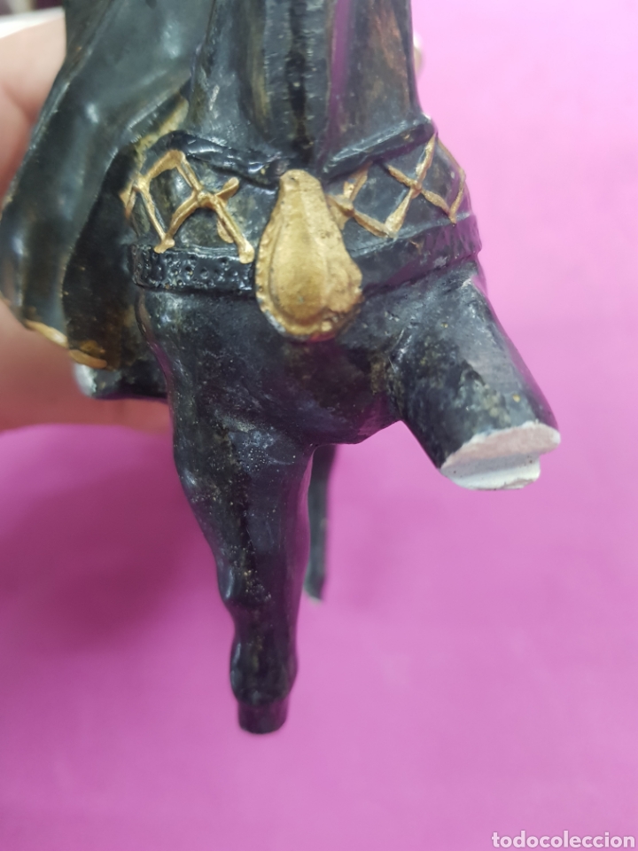 Figuras de Bel&eacute;n: Rey Mago a caballo antiguo - Foto 12