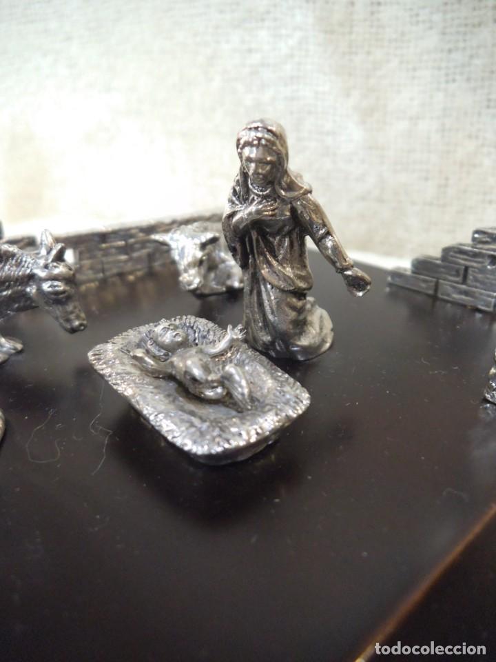 Figuras de Bel&eacute;n: NACIMIENTO - MINI - ( PLATEADO ) - Foto 2