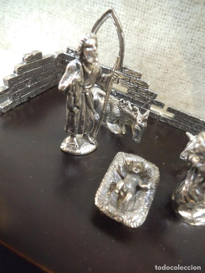 Figuras de Bel&eacute;n: NACIMIENTO - MINI - ( PLATEADO ) - Foto 3