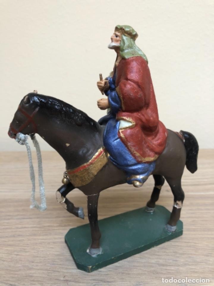 Figuras de Bel&eacute;n: REY MELCHOR A CABALLO - Foto 2
