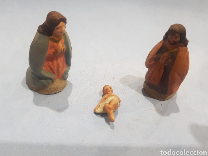 Figuras de Belén: Nacimiento Murciana de barro.antiguo - Foto 3 - 244936295