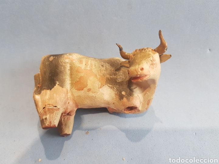 Figuras de Belén: Figura de Belen, vaca de barro antigua , para restaurar - Foto 1 - 252655655
