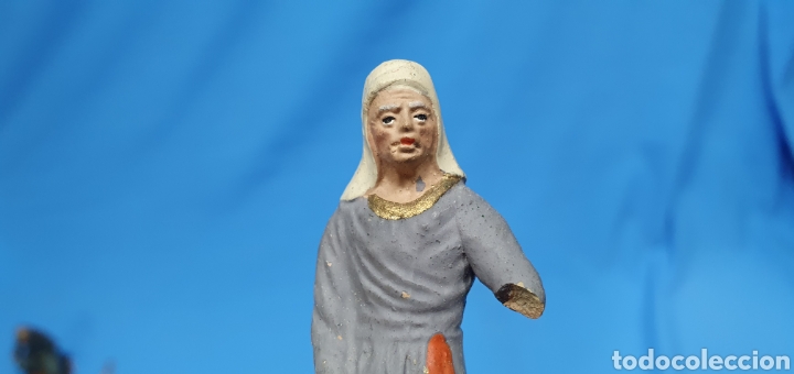 Figuras de Belén: FIGURA DE BELÉN - EN BARRO TERRACOTA - 7,5 cm de alto - Foto 2 - 259246600