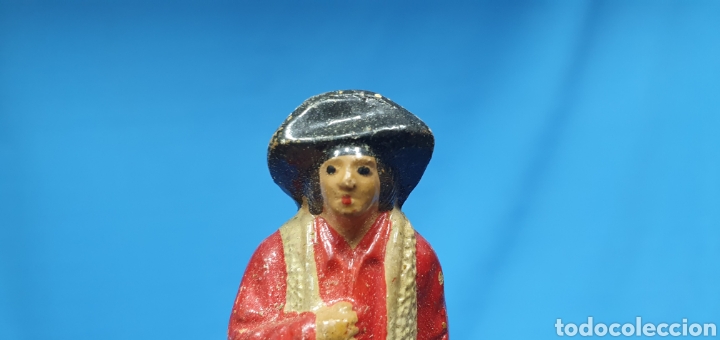 Figuras de Belén: FIGURA DE BELÉN - PASTOR - EN BARRO TERRACOTA- DE CUENCA - 7,5 cm de alto - Foto 2 - 259771470