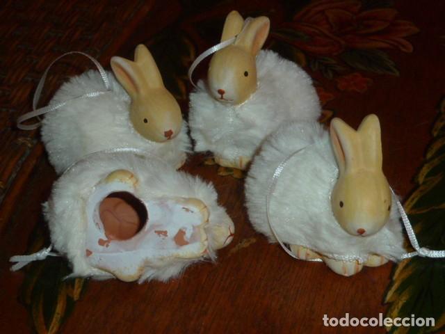Figuras de Bel&eacute;n: Conejitos terracota para colgar - Foto 1