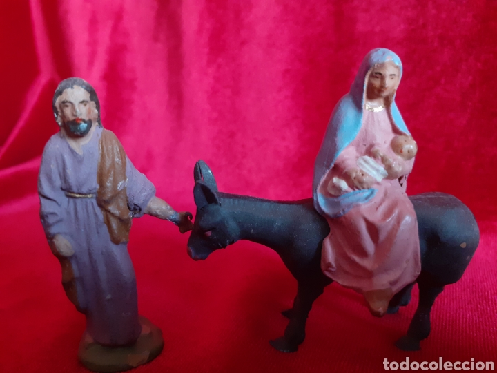 huida a egipto 5 cm figuras belen barro - Comprar Figuras de Belén
