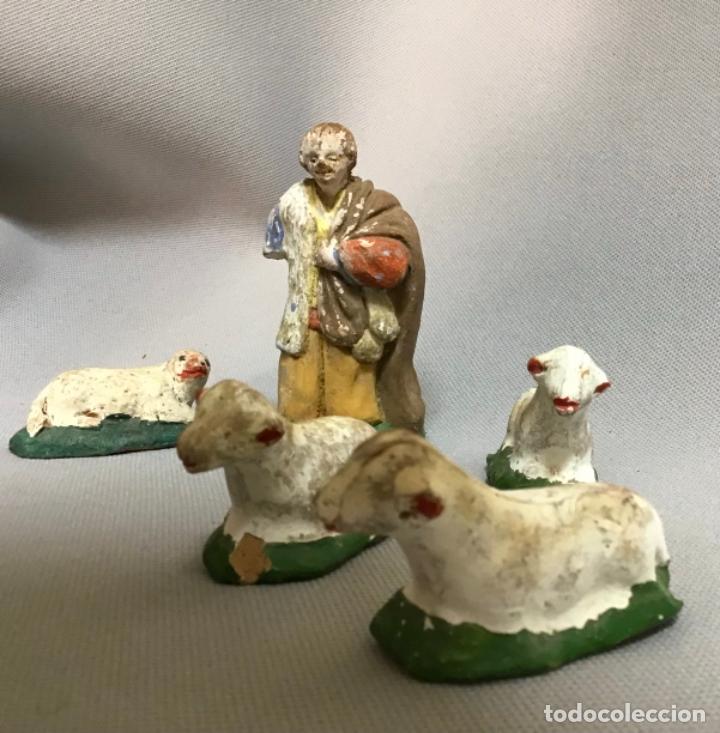 Figuras de Bel&eacute;n: ANTIGUO CONJUNTO DE PESEBRE - Foto 17