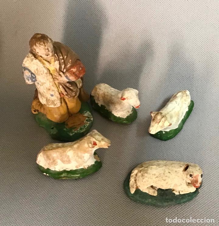 Figuras de Bel&eacute;n: ANTIGUO CONJUNTO DE PESEBRE - Foto 19