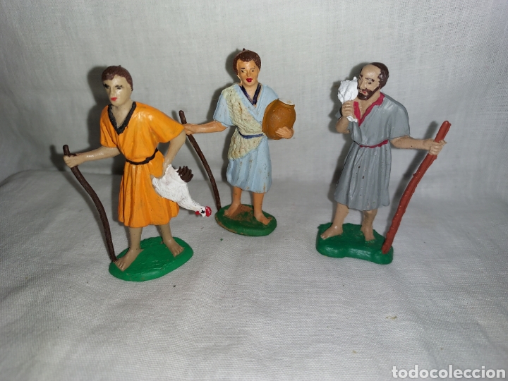 Figuras de Bel&eacute;n: 3 FIGURAS DE BELEN PLASTICO DURO - Foto 2