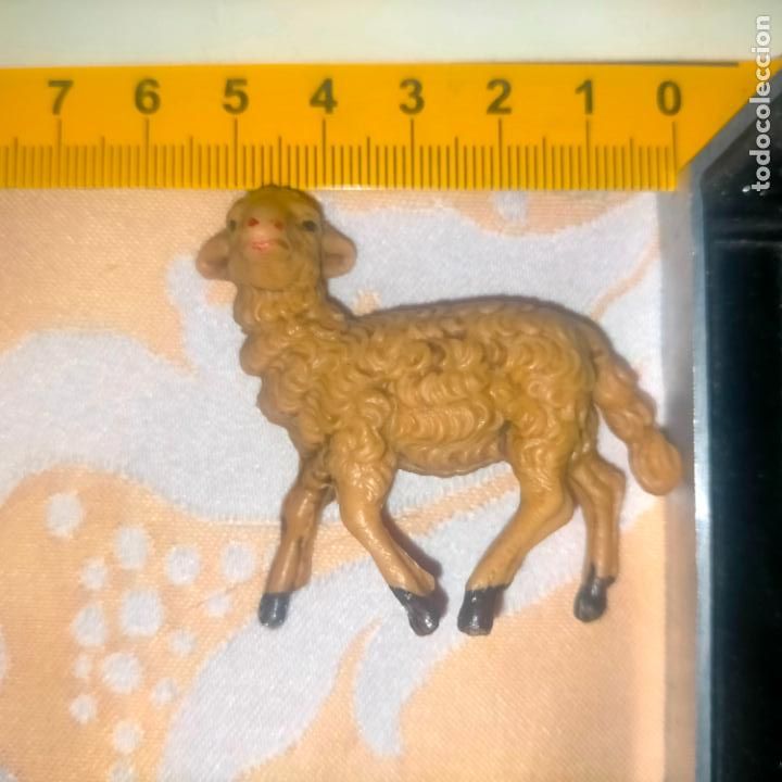 Figuras de Pres&eacute;pios: ESCUCHO OFERTA - RARA FIGURA DE PORTAL DE BELEN PLASTICO DURO PECH OLIVER O SIMILAR - OVEJA O CABRA