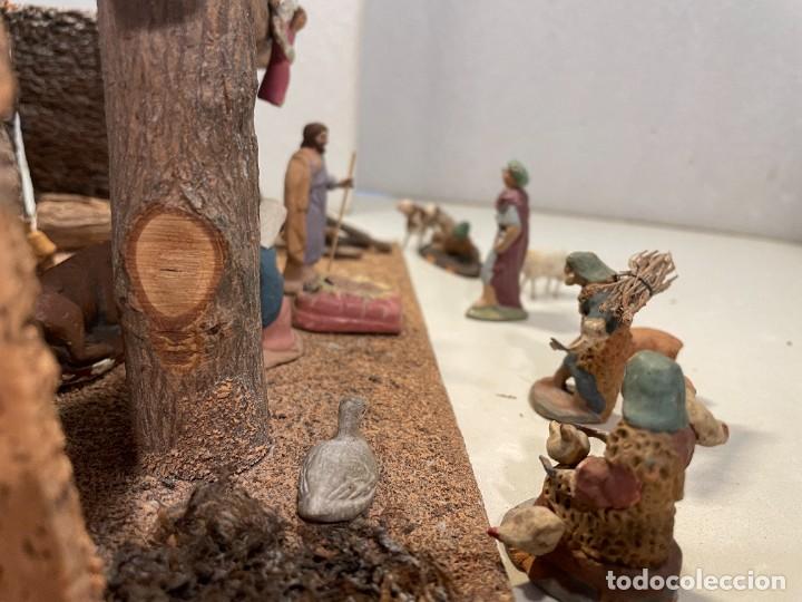 Figuras de Belén: Belen - Antiguas figuras de terracota y manos de plomo - Altura San Jose 6 cm - Foto 9 - 302856943