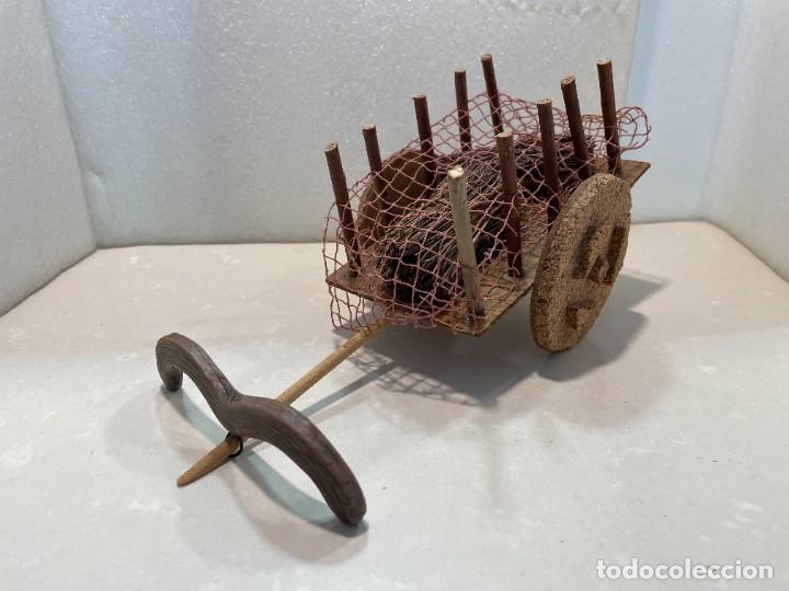 Figuras de Bel&eacute;n: Belen - Carro madera y corcho - Foto 1