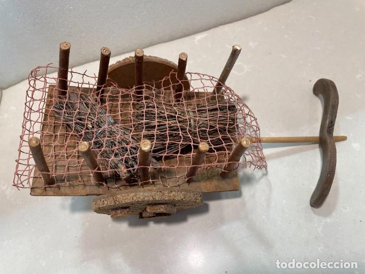 Figuras de Bel&eacute;n: Belen - Carro madera y corcho - Foto 4