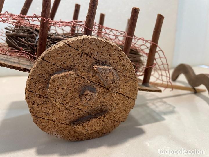 Figuras de Bel&eacute;n: Belen - Carro madera y corcho - Foto 6