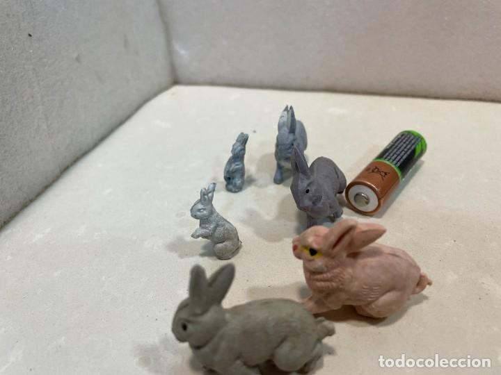 Figuras de Bel&eacute;n: Belen - Figuras conejos plastico - Foto 3