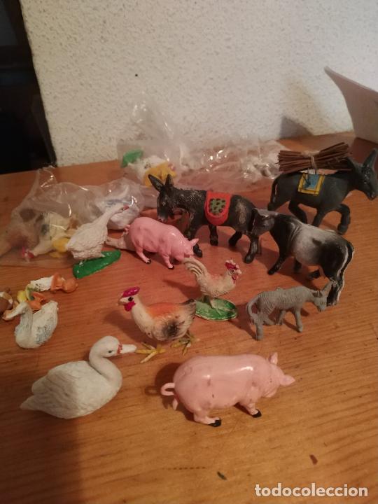 Figuren f&uuml;r Weihnachtskrippen: 25 animales figuras Belen burro cerdo oveja gallina