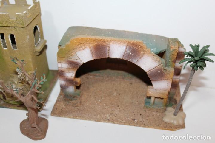 Figuras de Bel&eacute;n: CASTILLO - PORTAL DE BELEN - COMPLEMENTOS - A&Ntilde;OS 70 - Foto 3