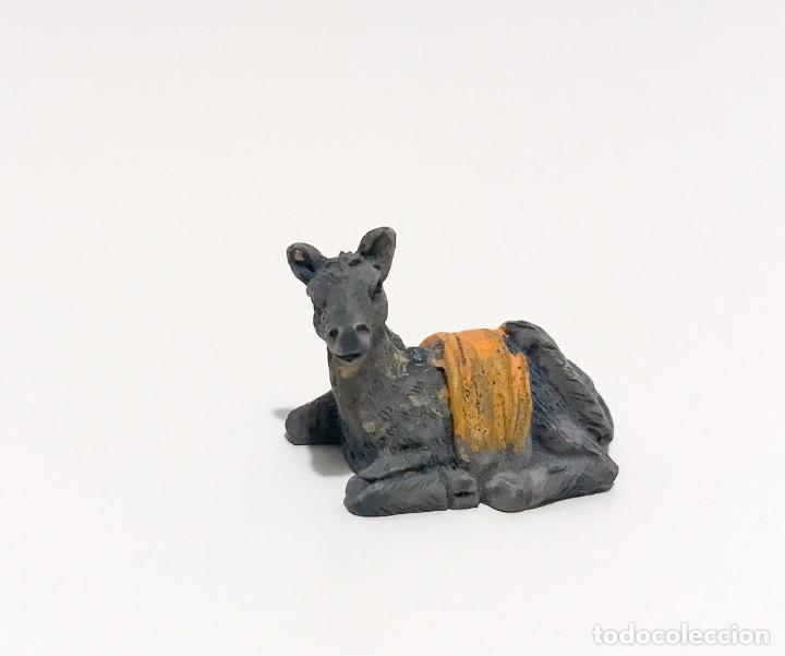 Figuras de Bel&eacute;n: FIGURA DE ROSCON DE REYES - BURRO - Foto 2