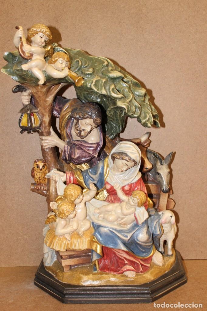 Figuras de Bel&eacute;n: Nacimiento artesanal de madera - Foto 1