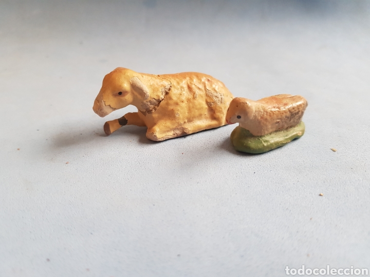 Statuine di Presepe: Lote 2 ovejas de barro para Belen
