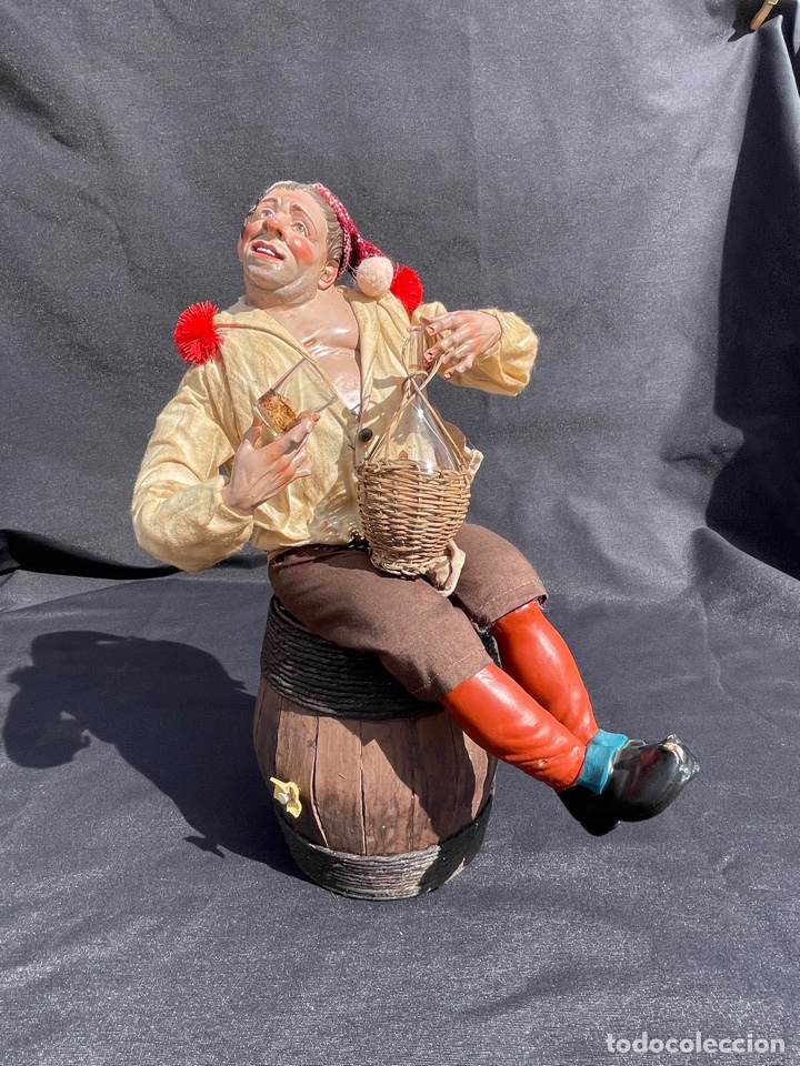 Figuras de Bel&eacute;n: Bebedor. Bel&eacute;n Napolitano - Foto 1