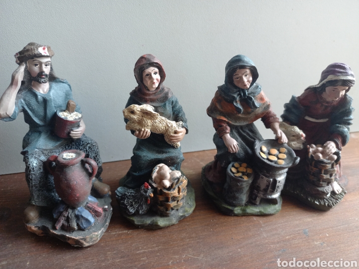 Figures of Bethlehem: Lote figuras de Bel&eacute;n,mujer nacimiento, fabricante Atosa