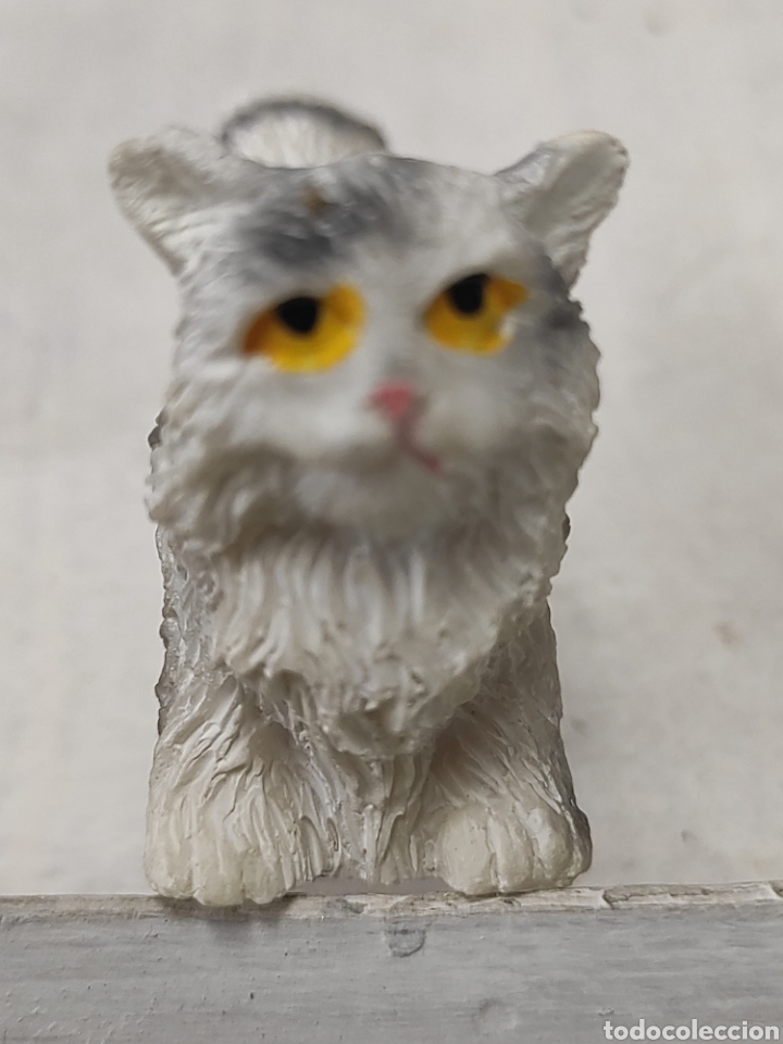 Figuras de Bel&eacute;n: Miniatura gato RESINA 3 CM