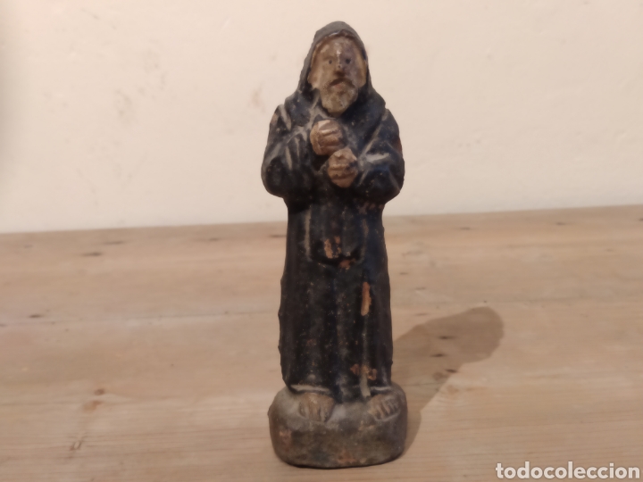Figurines pour Cr&egrave;ches de No&euml;l: ANTIGUA FIGURA EN TERRACOTA POLICROMADA