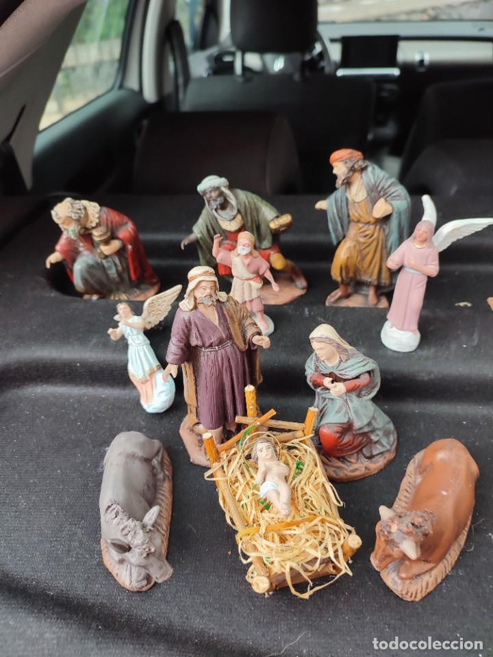 Figurines pour Cr&egrave;ches de No&euml;l: 1 Lote Figuras decorarte portal de Bel&eacute;n J.FERNANDEZ y otras . Ver fotos