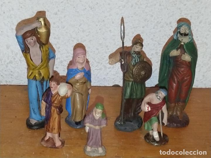 Figuras de Pres&eacute;pios: Figuras Belen terracota. Pastores, paje soldado.