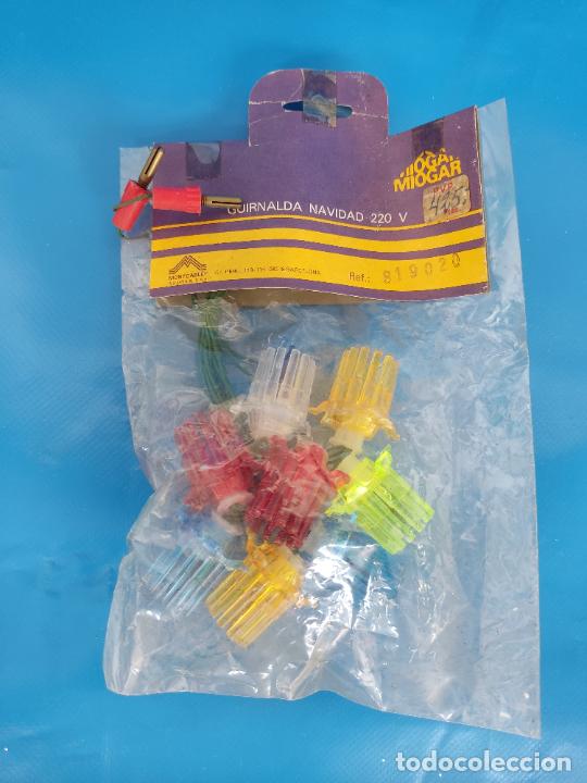 Figuren f&uuml;r Weihnachtskrippen: GUIRNALDAS LUCES PARA ARBOL DE NAVIDAD VINTAGE NUEVAS SIN USO