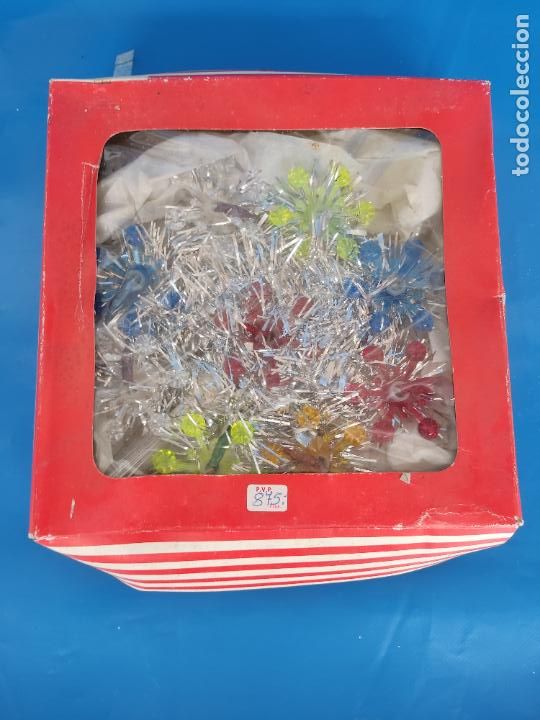 Figuren f&uuml;r Weihnachtskrippen: GUIRNALDAS LUCES PARA ARBOL DE NAVIDAD VINTAGE NUEVAS SIN USO