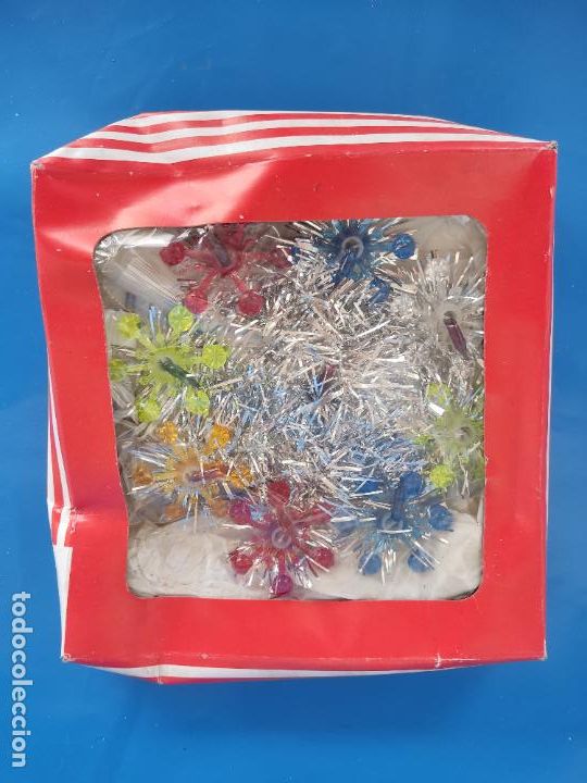 Figuren f&uuml;r Weihnachtskrippen: GUIRNALDAS LUCES PARA ARBOL DE NAVIDAD VINTAGE NUEVAS SIN USO