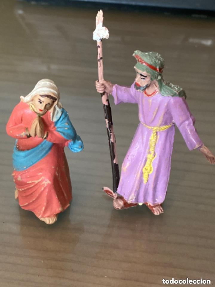 Figurines pour Cr&egrave;ches de No&euml;l: ANTIGUAS FIGURAS BELEN SAN JOSE Y VIRGEN JOAQUIM PLANA