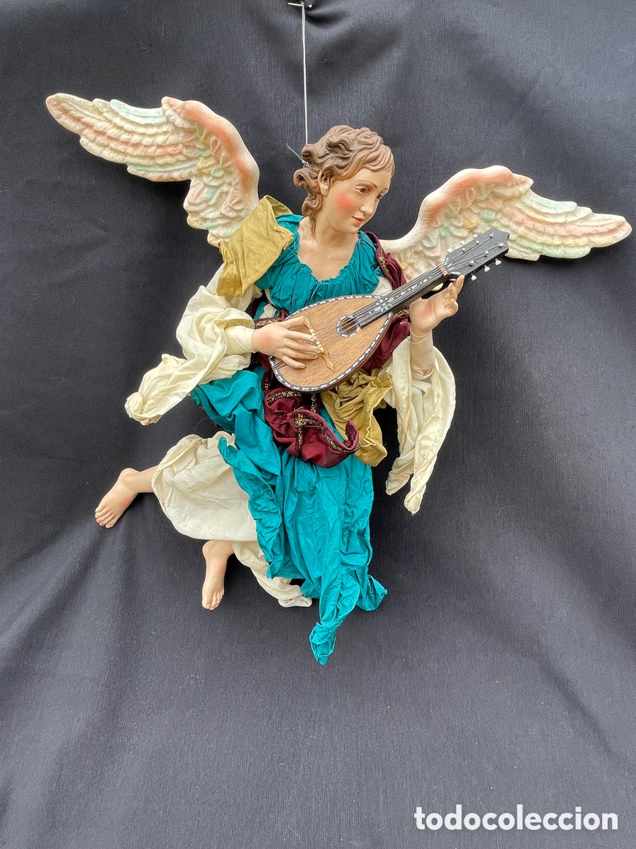 Figuras de Bel&eacute;n: &Aacute;NGEL. MADERA Y TERRACOTA. - Foto 2