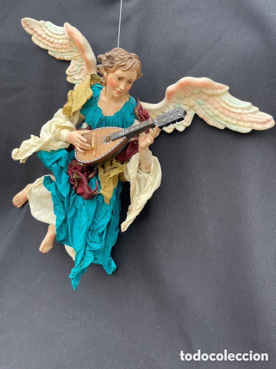 Figuras de Bel&eacute;n: &Aacute;NGEL. MADERA Y TERRACOTA. - Foto 5