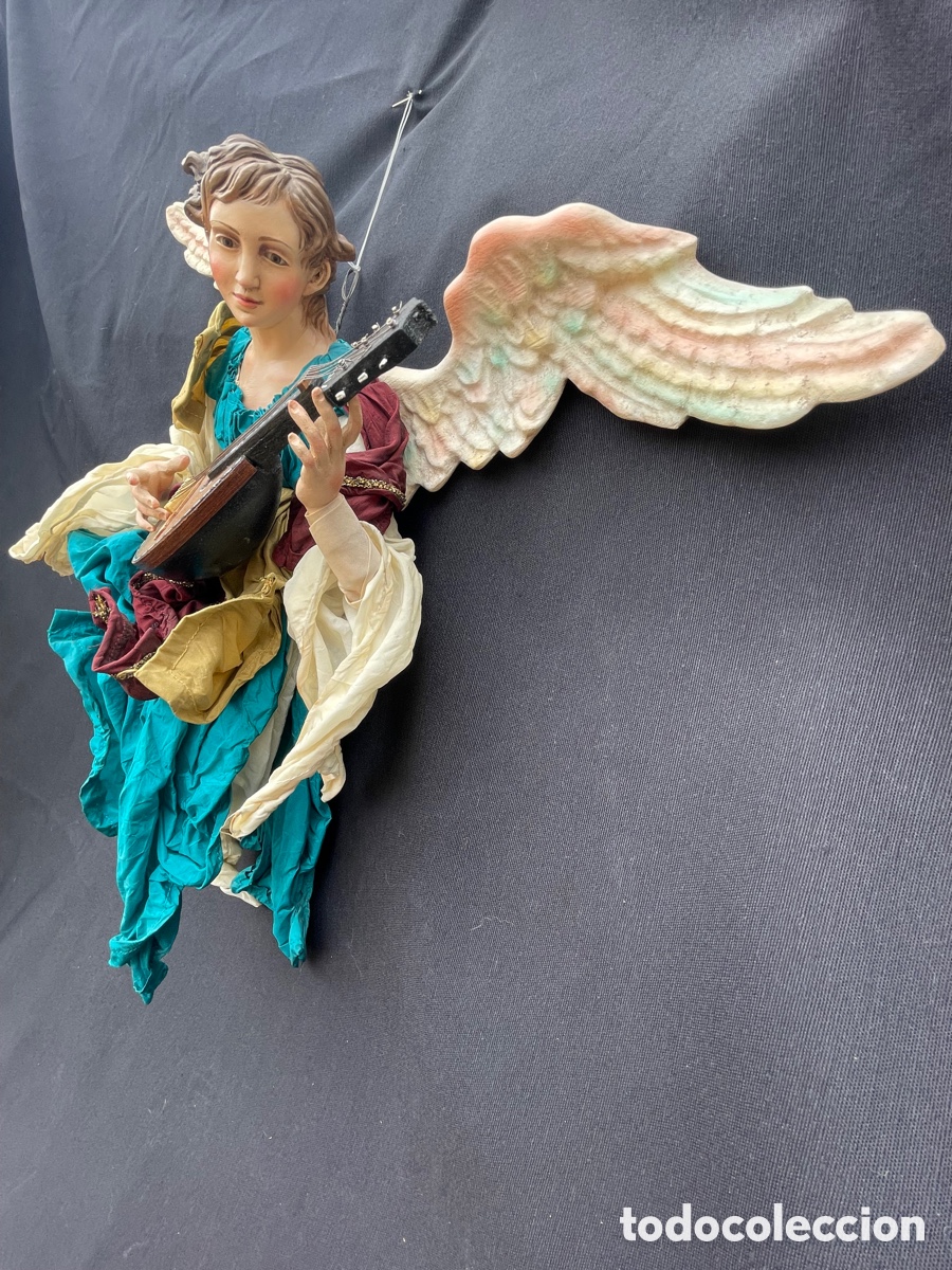 Figuras de Bel&eacute;n: &Aacute;NGEL. MADERA Y TERRACOTA. - Foto 6