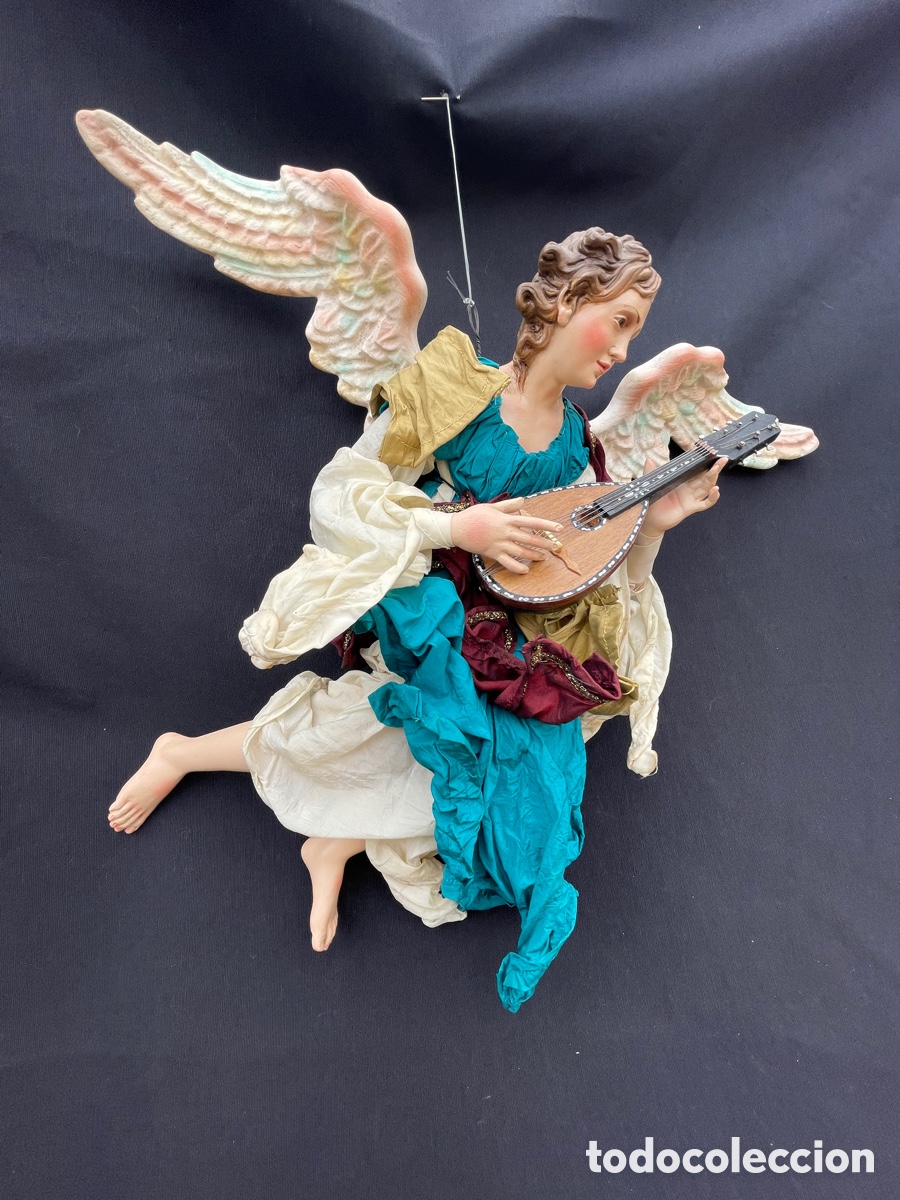 Figuras de Bel&eacute;n: &Aacute;NGEL. MADERA Y TERRACOTA. - Foto 7